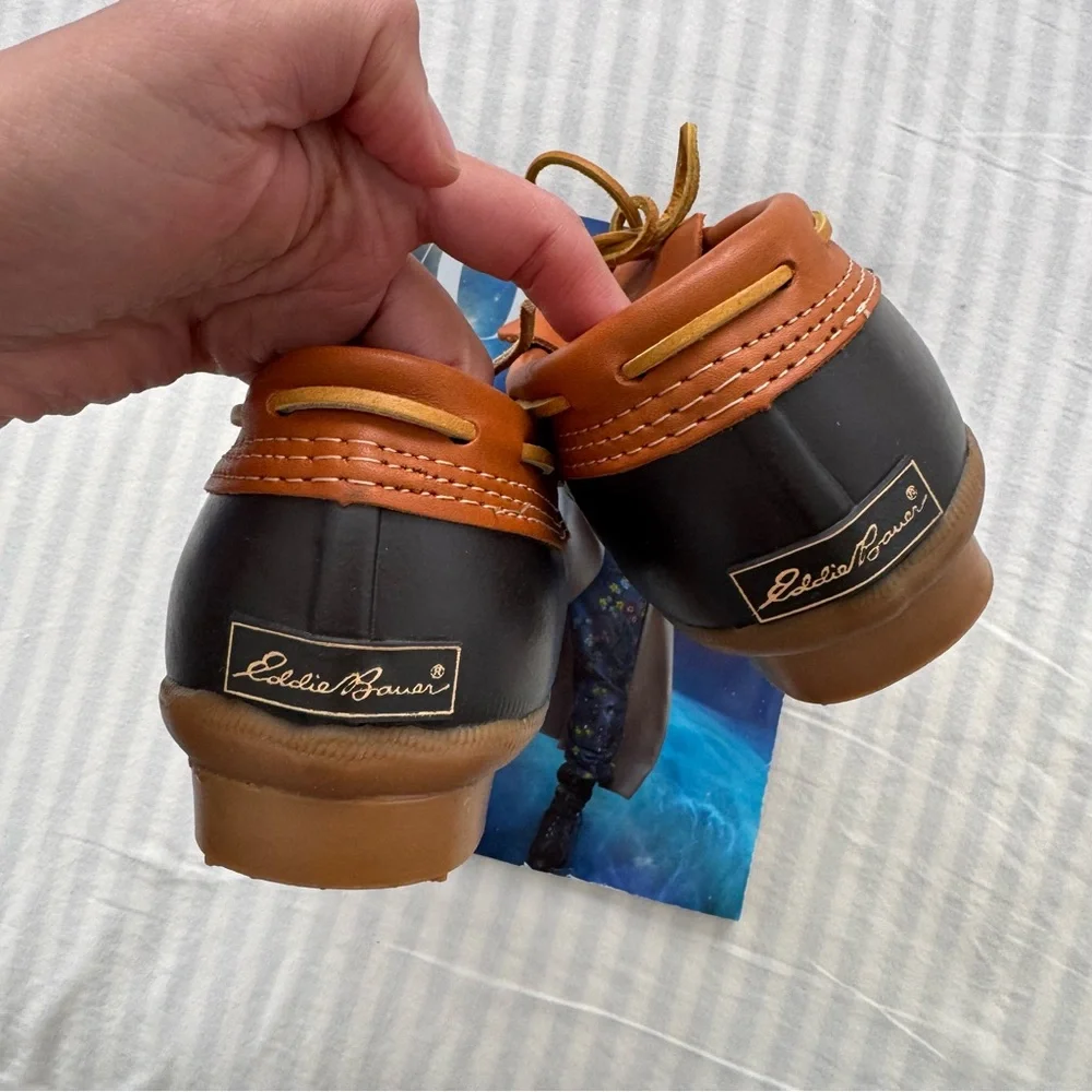 Eddie Bauer Black and Brown Duck Boots - Picture 3 of 10